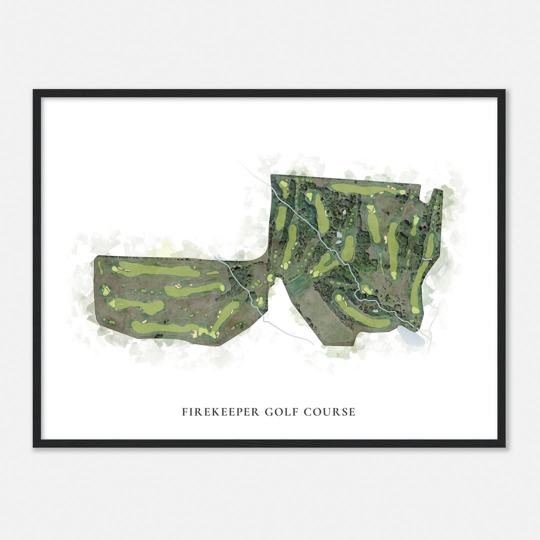 Print of Firekeeper Golf Course Classic Map
