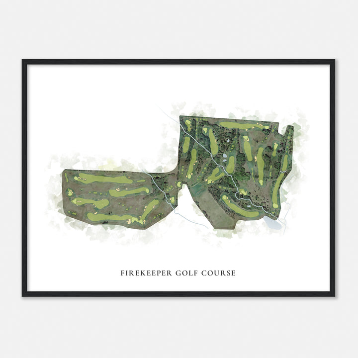 Print of Firekeeper Golf Course Classic Map