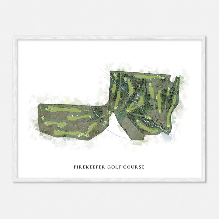 Print of Firekeeper Golf Course Classic Map