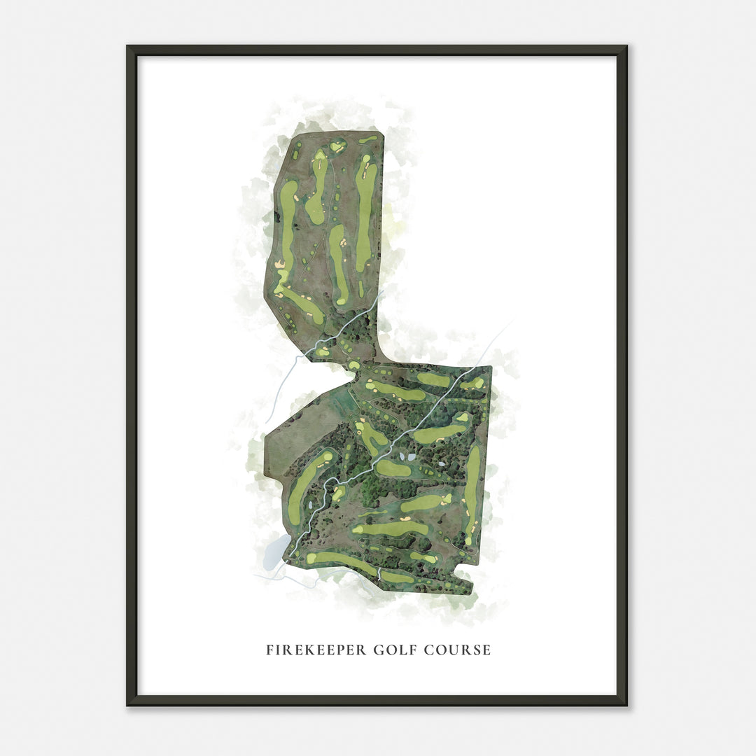 Print of Firekeeper Golf Course Classic Map