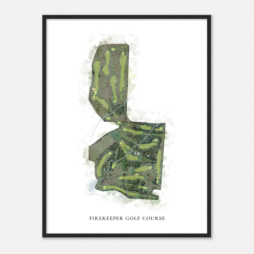 Print of Firekeeper Golf Course Classic Map