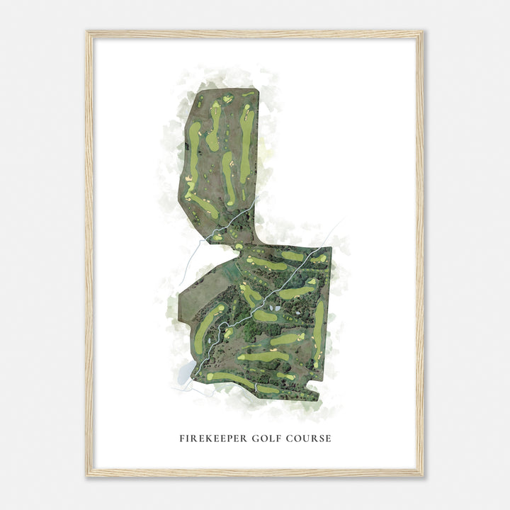 Print of Firekeeper Golf Course Classic Map