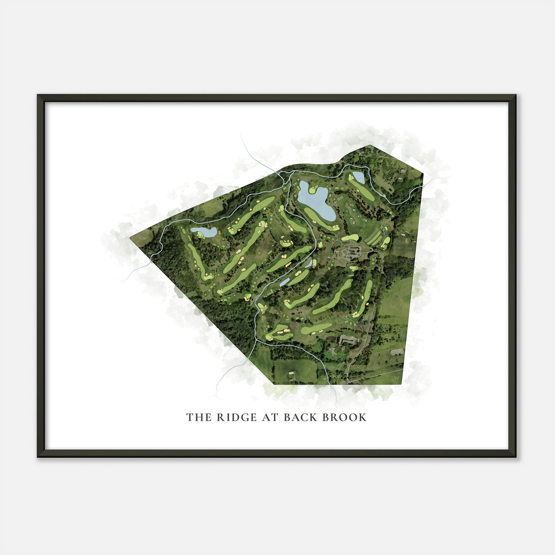 Print of The Ridge At Back Brook Classic Map