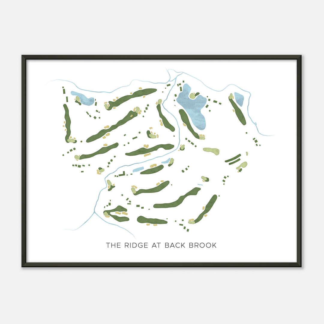 Print of The Ridge At Back Brook Modern Map
