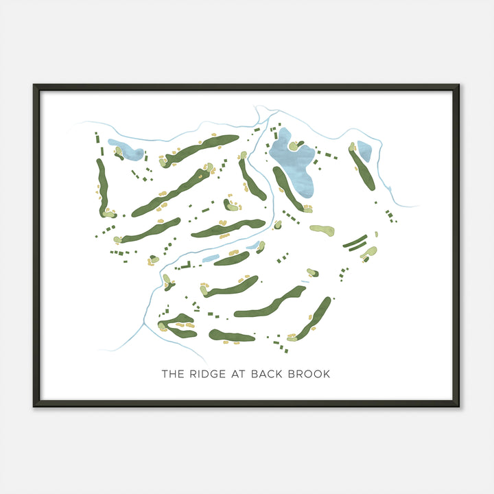 Print of The Ridge At Back Brook Modern Map