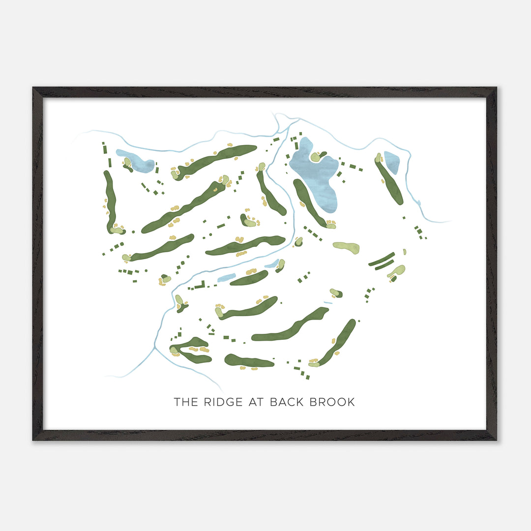 Print of The Ridge At Back Brook Modern Map