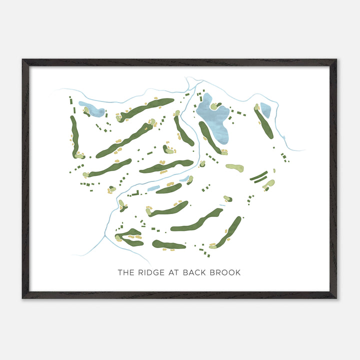 Print of The Ridge At Back Brook Modern Map