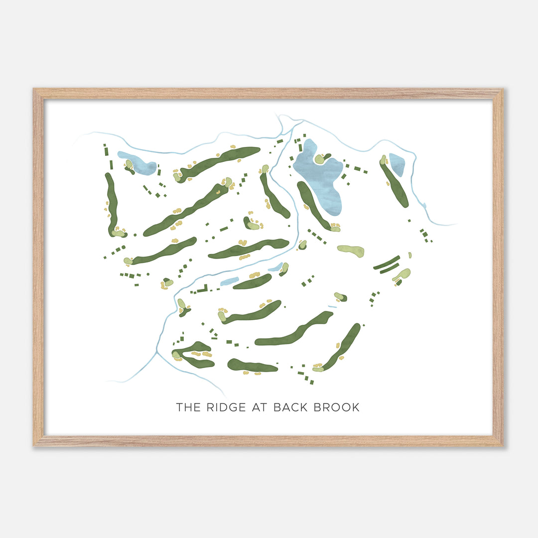 Print of The Ridge At Back Brook Modern Map