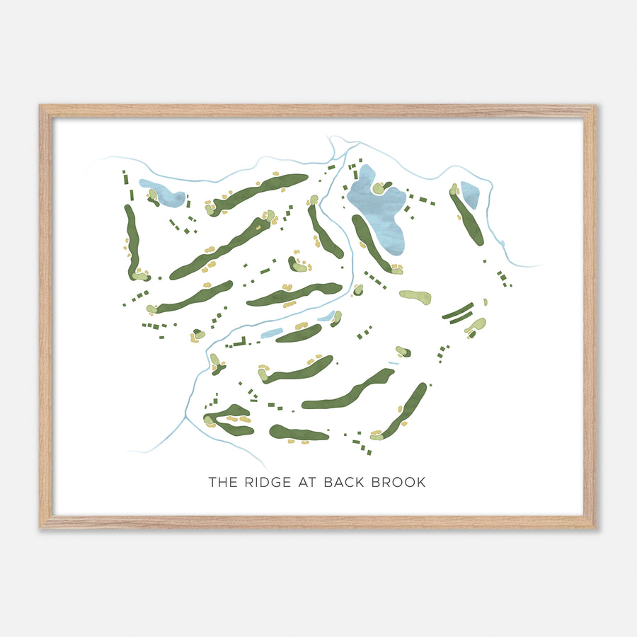 Print of The Ridge At Back Brook Modern Map