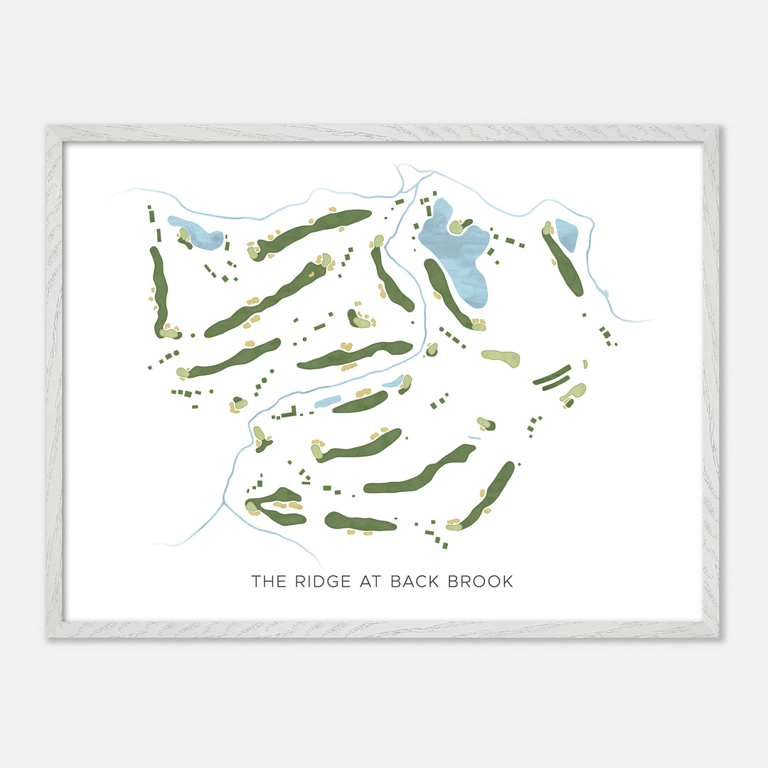 Print of The Ridge At Back Brook Modern Map