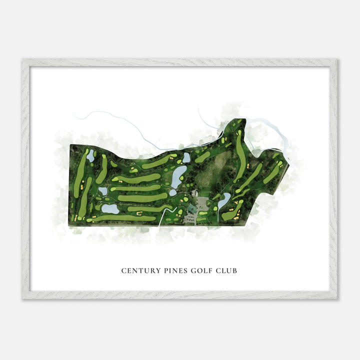 Print of Century Pines Golf Club Classic Map