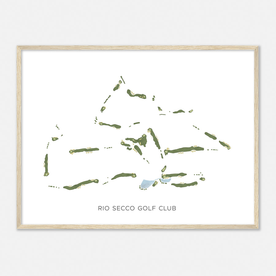 Print of Rio Secco Golf Club Modern Map