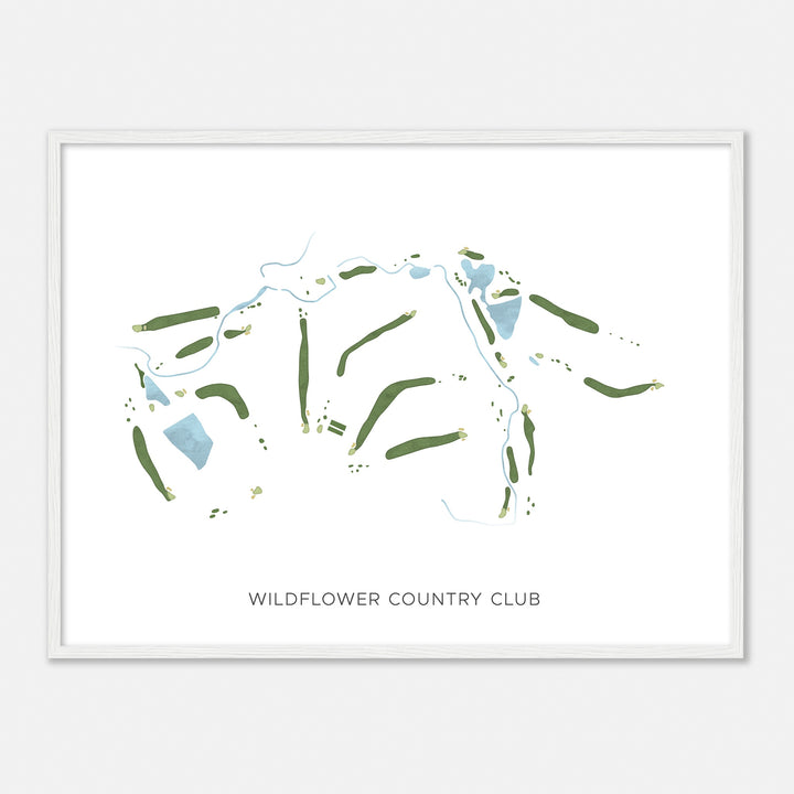 Print of Wildflower Country Club Modern Map