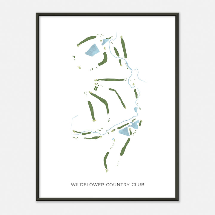 Print of Wildflower Country Club Modern Map