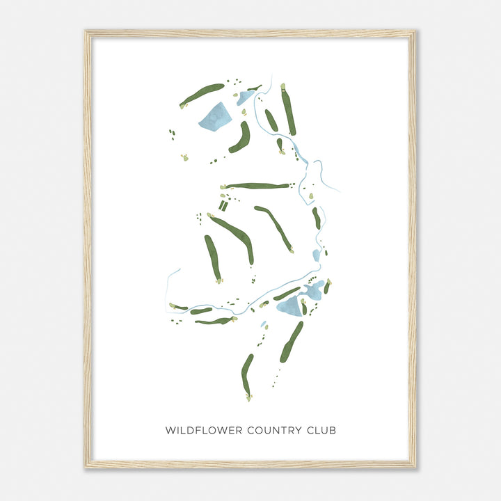 Print of Wildflower Country Club Modern Map