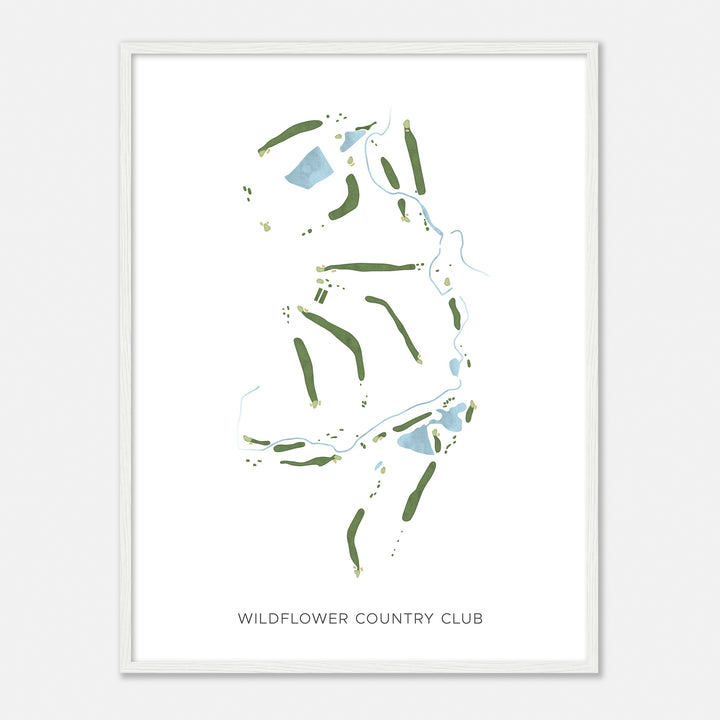 Print of Wildflower Country Club Modern Map