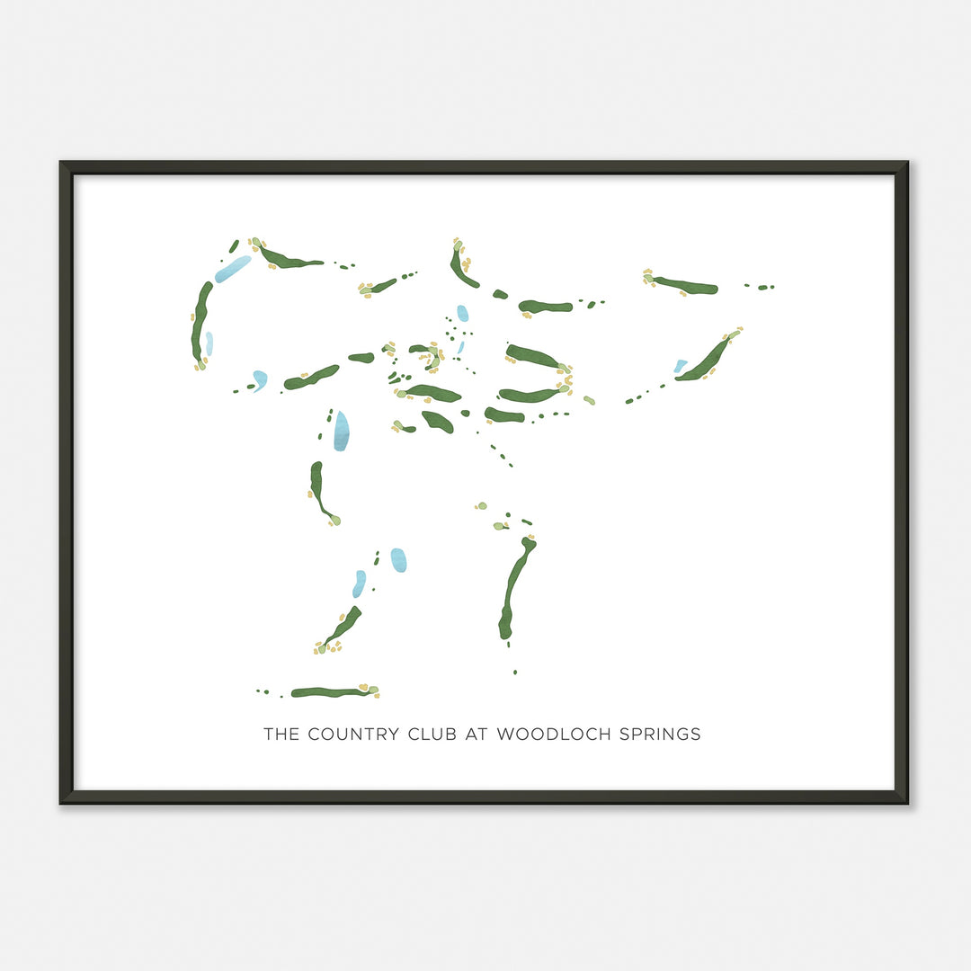 Print of The Country Club At Woodloch Springs Modern Map