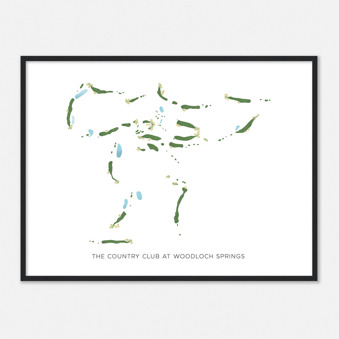 Print of The Country Club At Woodloch Springs Modern Map