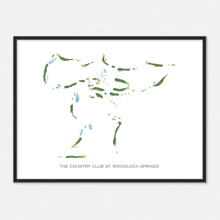 Print of The Country Club At Woodloch Springs Modern Map