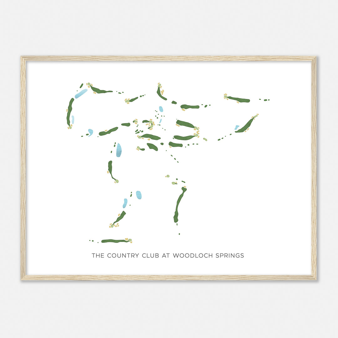 Print of The Country Club At Woodloch Springs Modern Map