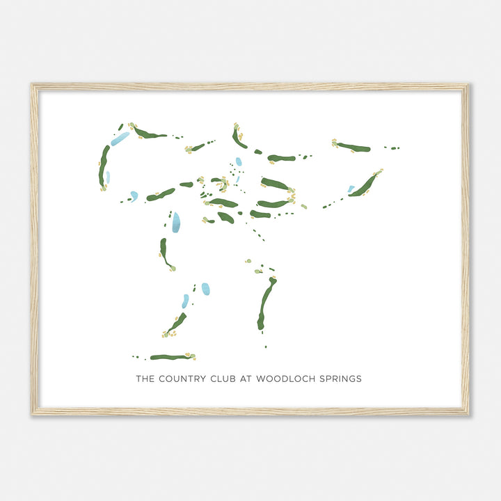 Print of The Country Club At Woodloch Springs Modern Map