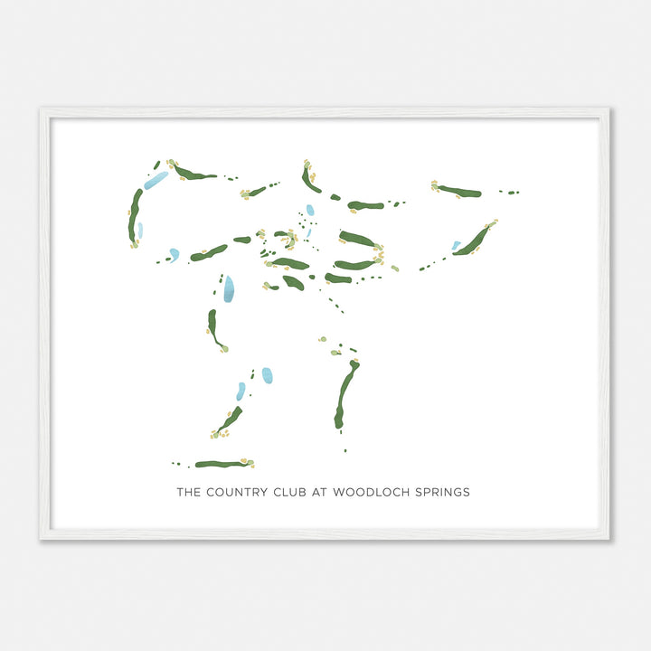 Print of The Country Club At Woodloch Springs Modern Map