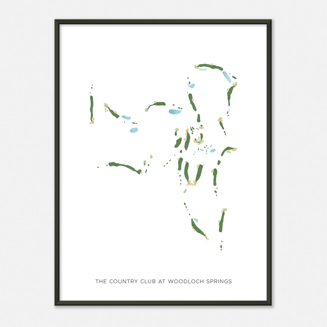 Print of The Country Club At Woodloch Springs Modern Map