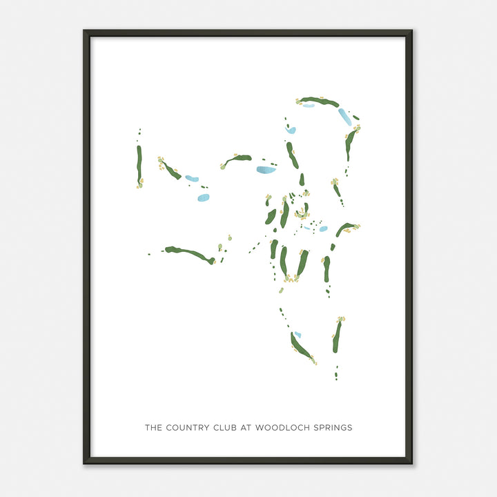 Print of The Country Club At Woodloch Springs Modern Map