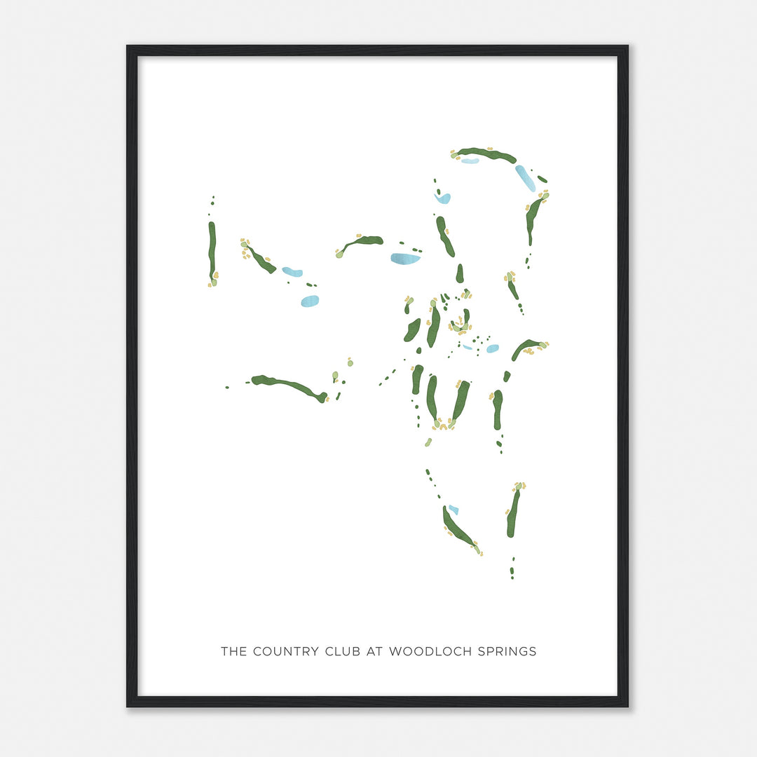 Print of The Country Club At Woodloch Springs Modern Map