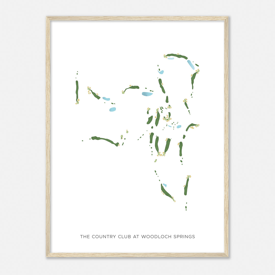 Print of The Country Club At Woodloch Springs Modern Map