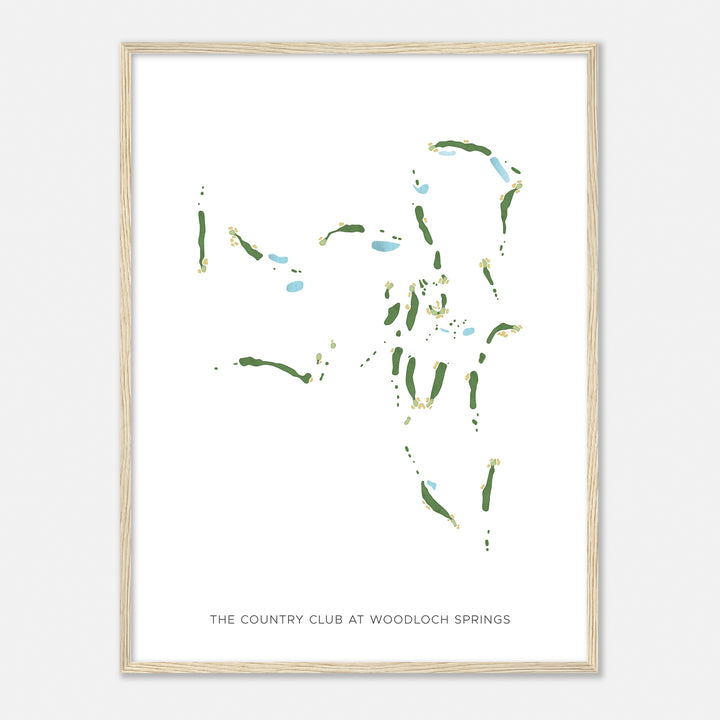 Print of The Country Club At Woodloch Springs Modern Map