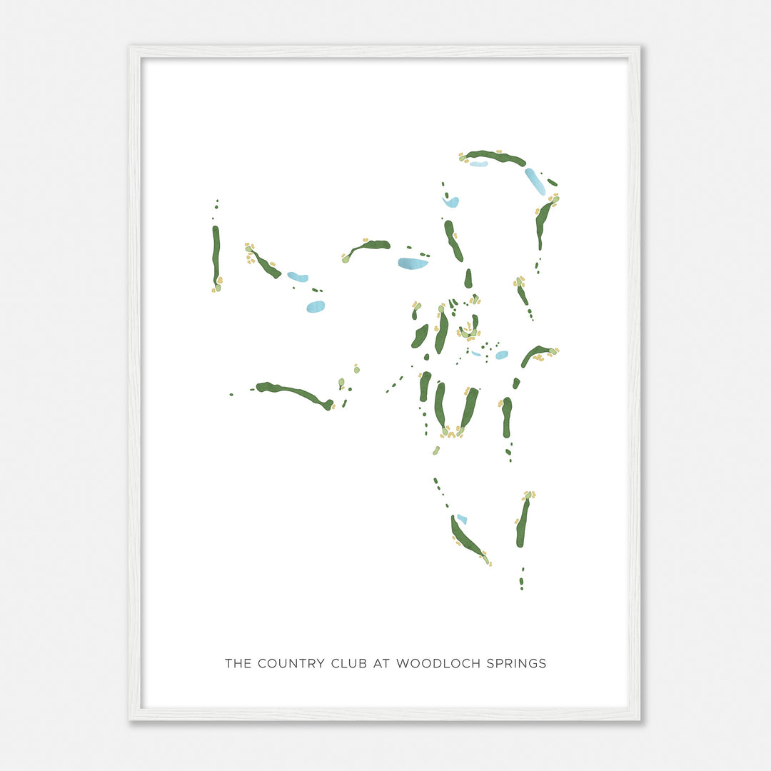 Print of The Country Club At Woodloch Springs Modern Map