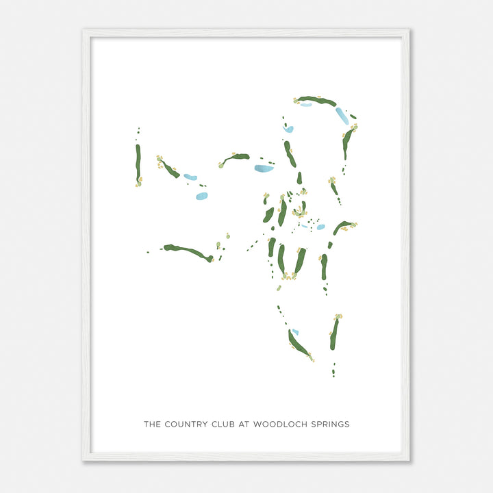 Print of The Country Club At Woodloch Springs Modern Map