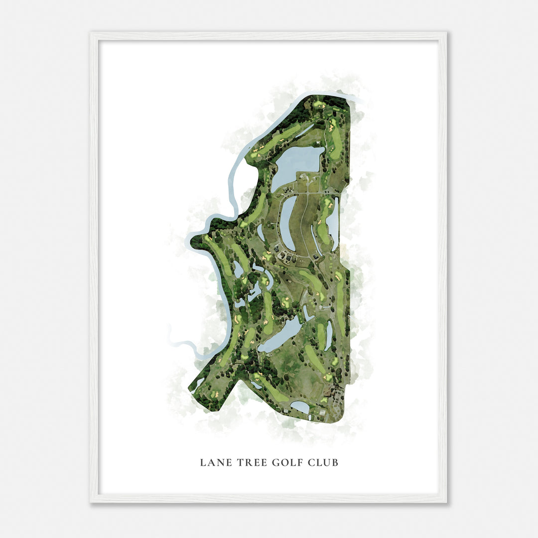 Print of Lane Tree Golf Club Classic Map