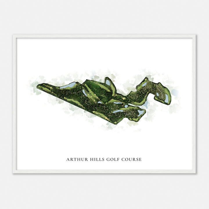 Print of Arthur Hills Golf Course Classic Map