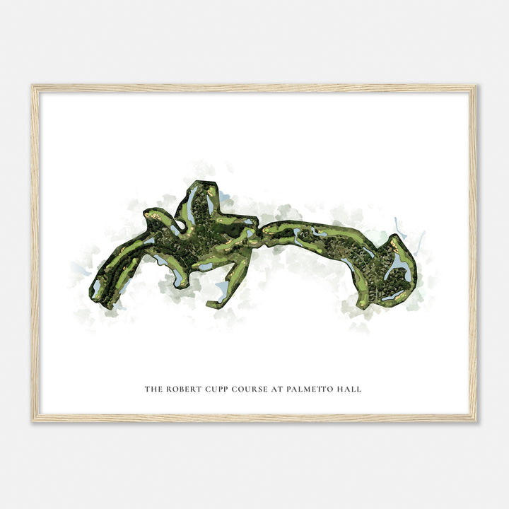 Print of The Robert Cupp Course At Palmetto Hall Classic Map
