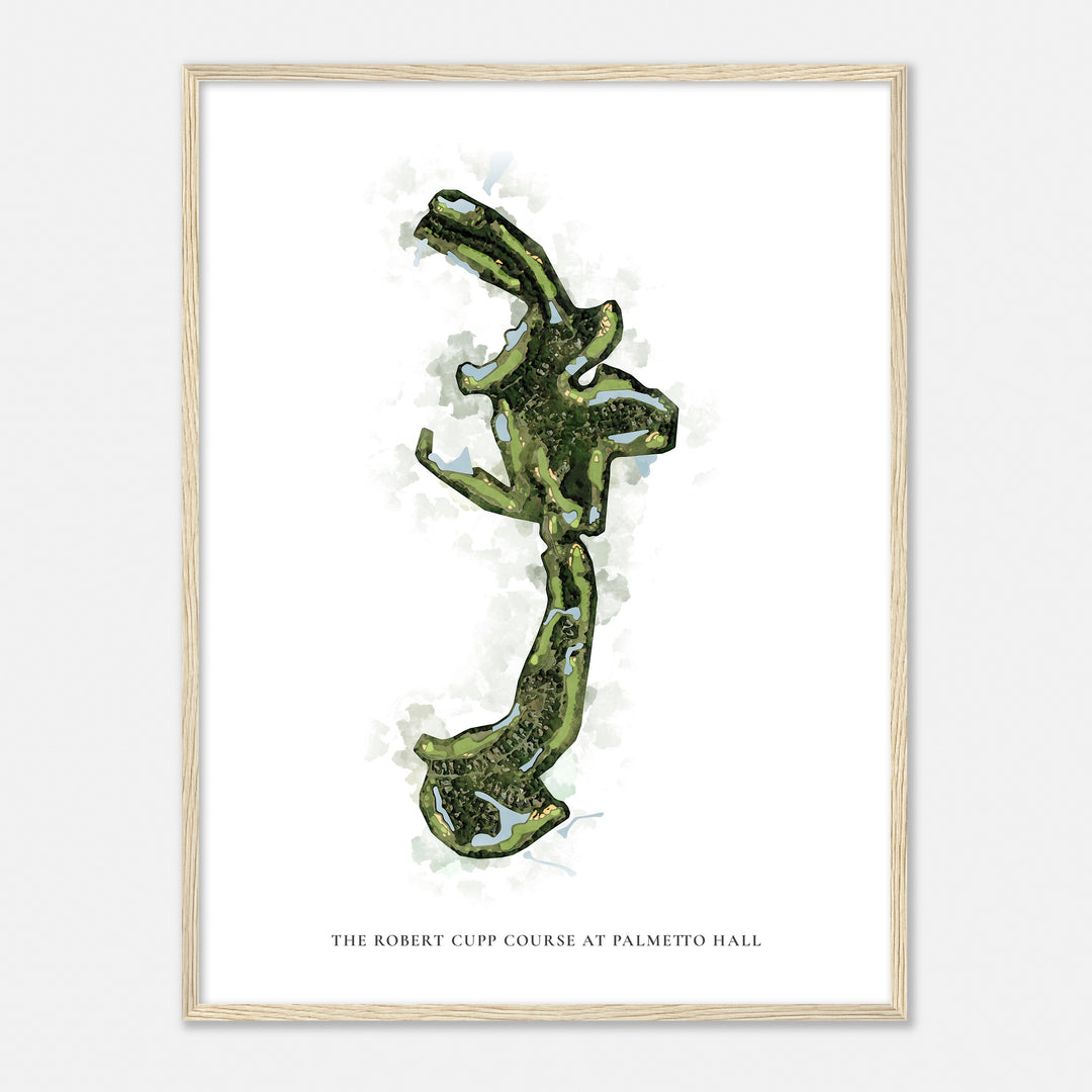 Print of The Robert Cupp Course At Palmetto Hall Classic Map