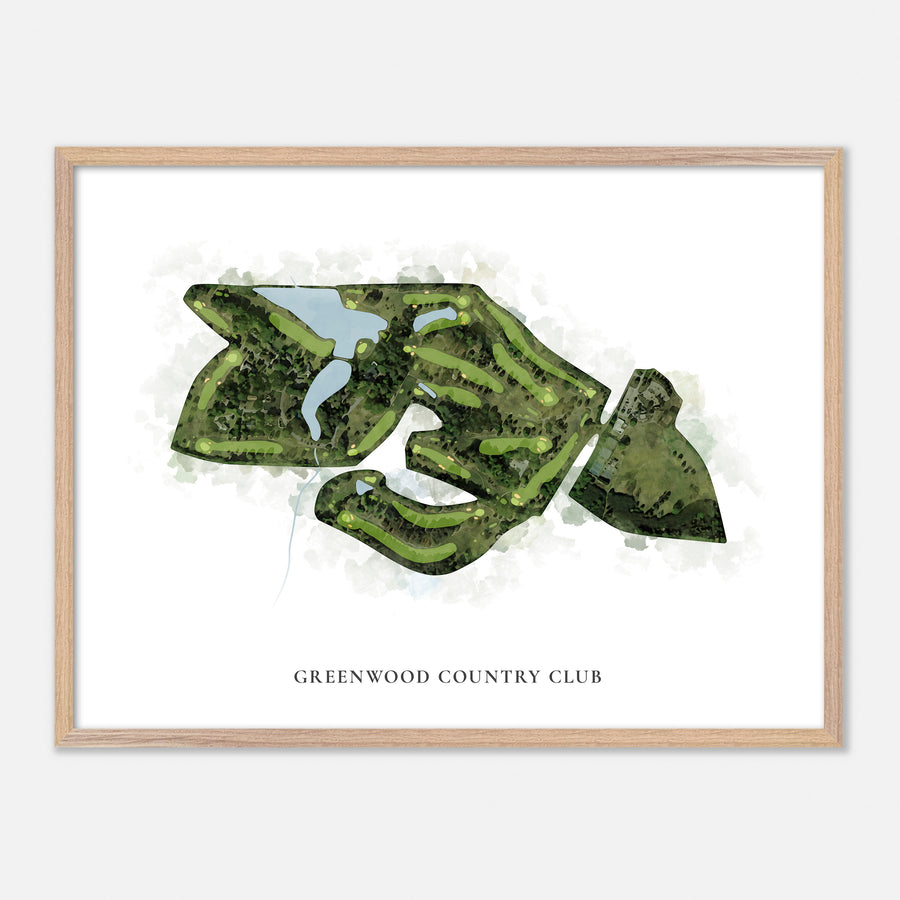 Print of Greenwood Country Club Classic Map