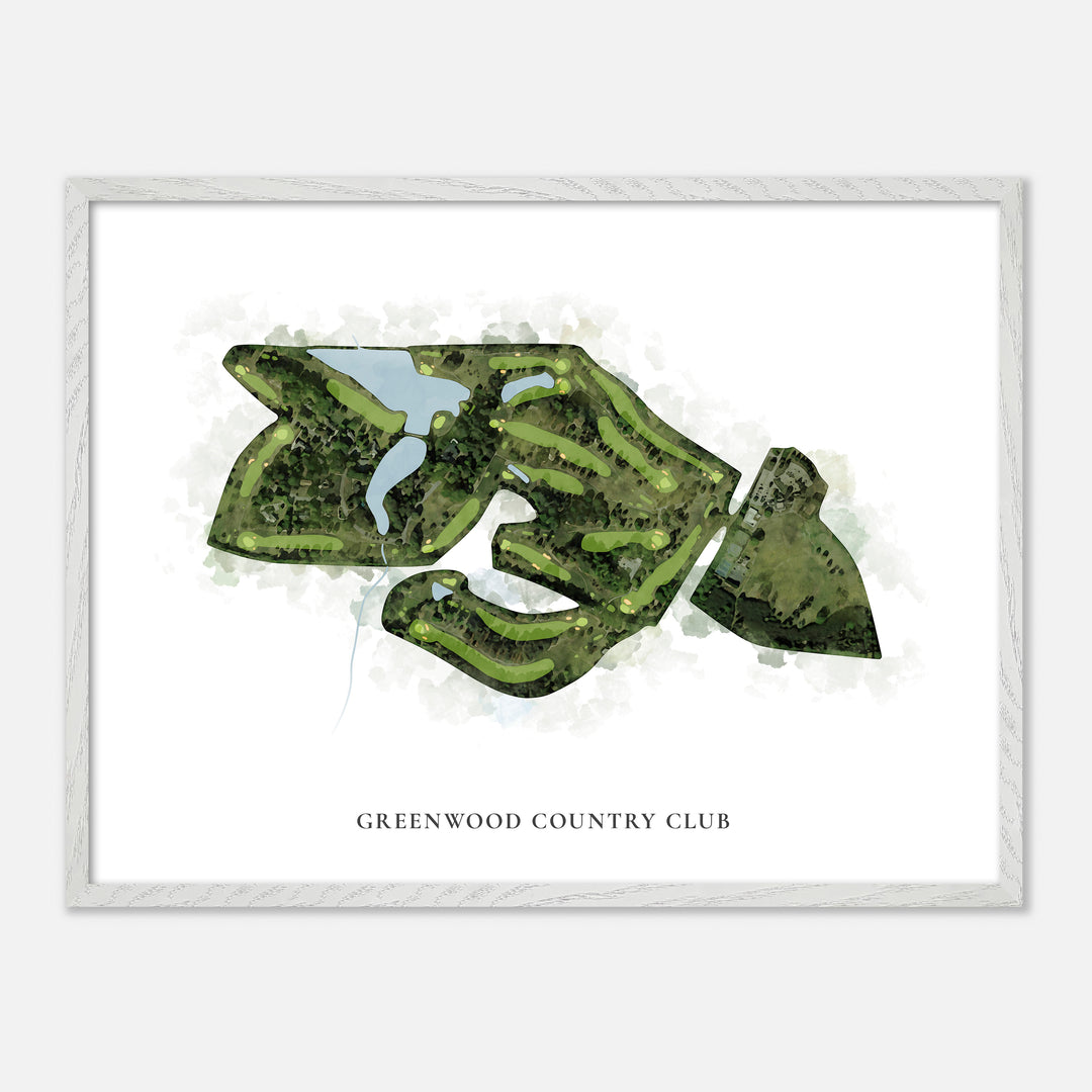 Print of Greenwood Country Club Classic Map