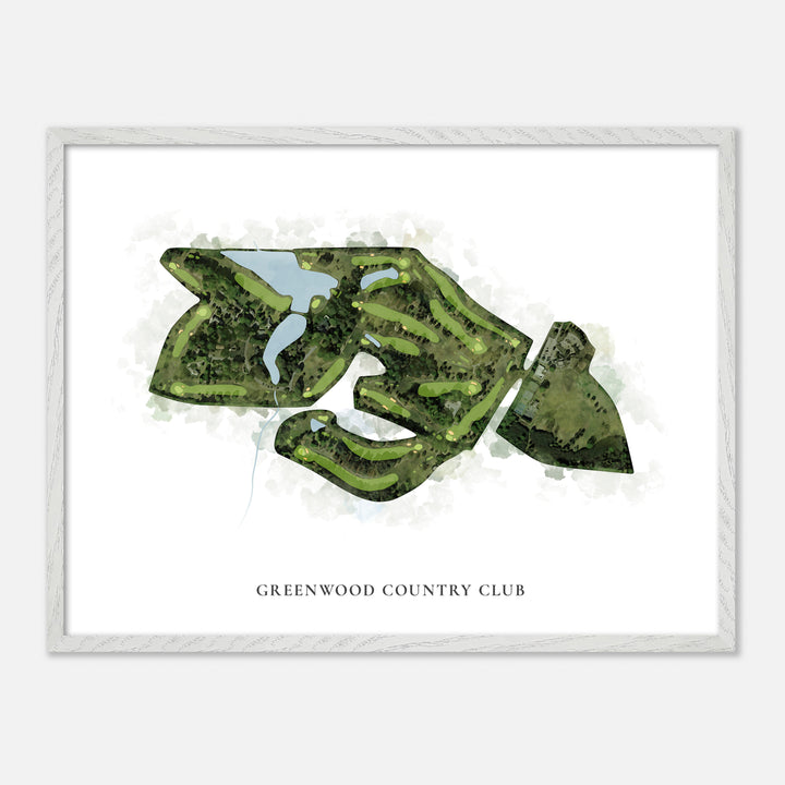 Print of Greenwood Country Club Classic Map