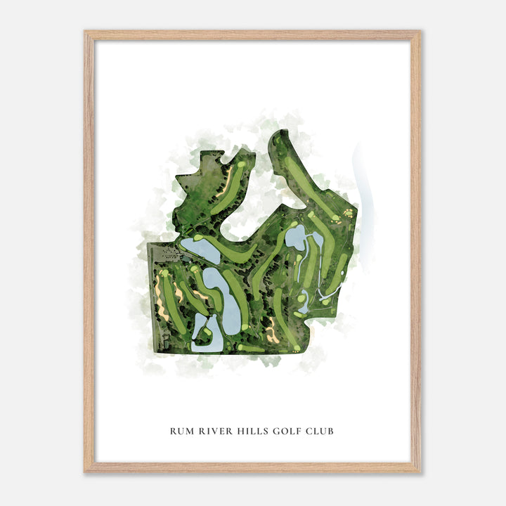 Print of Rum River Hills Golf Club Classic Map