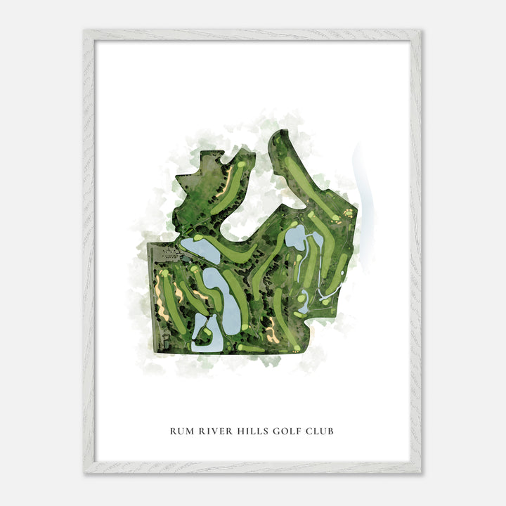 Print of Rum River Hills Golf Club Classic Map
