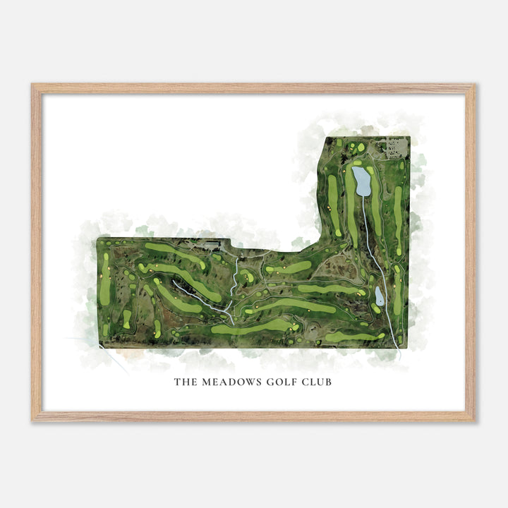 Print of The Meadows Golf Club Classic Map