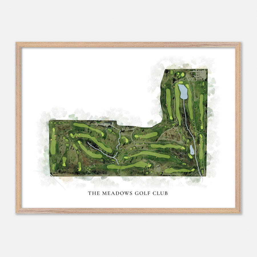 Print of The Meadows Golf Club Classic Map