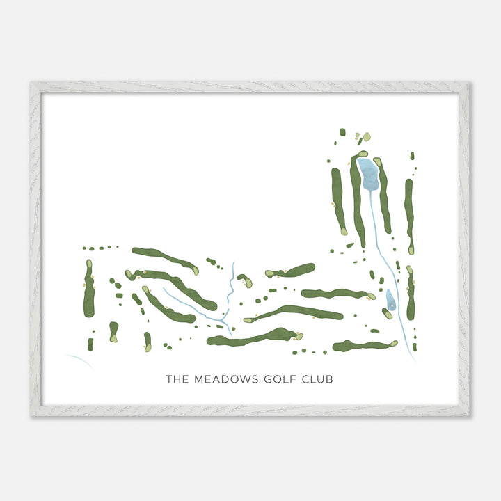 Print of The Meadows Golf Club Modern Map