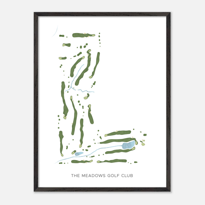 Print of The Meadows Golf Club Modern Map