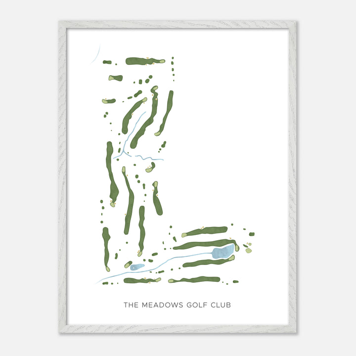 Print of The Meadows Golf Club Modern Map