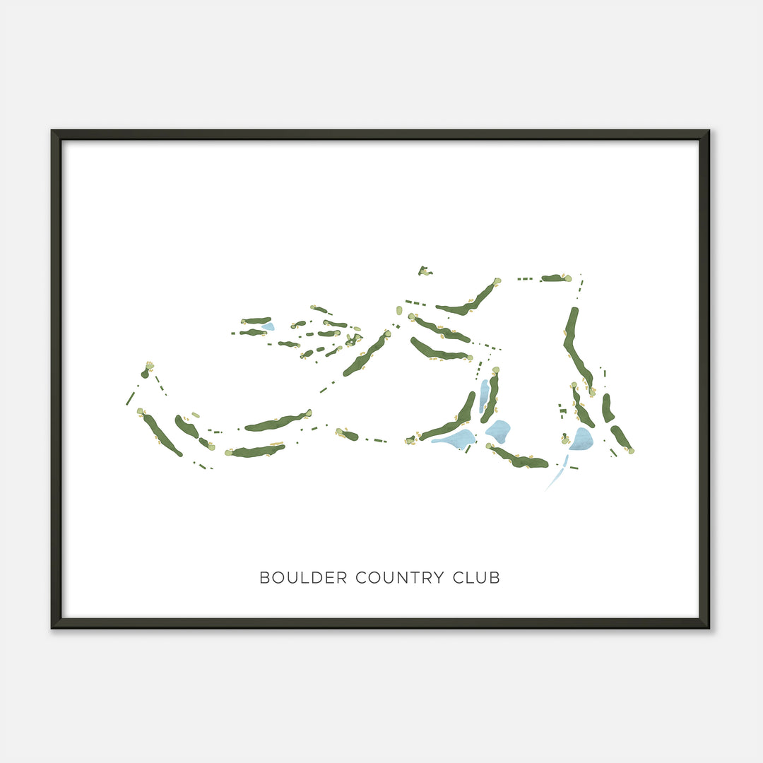 Print of Boulder Country Club Modern Map