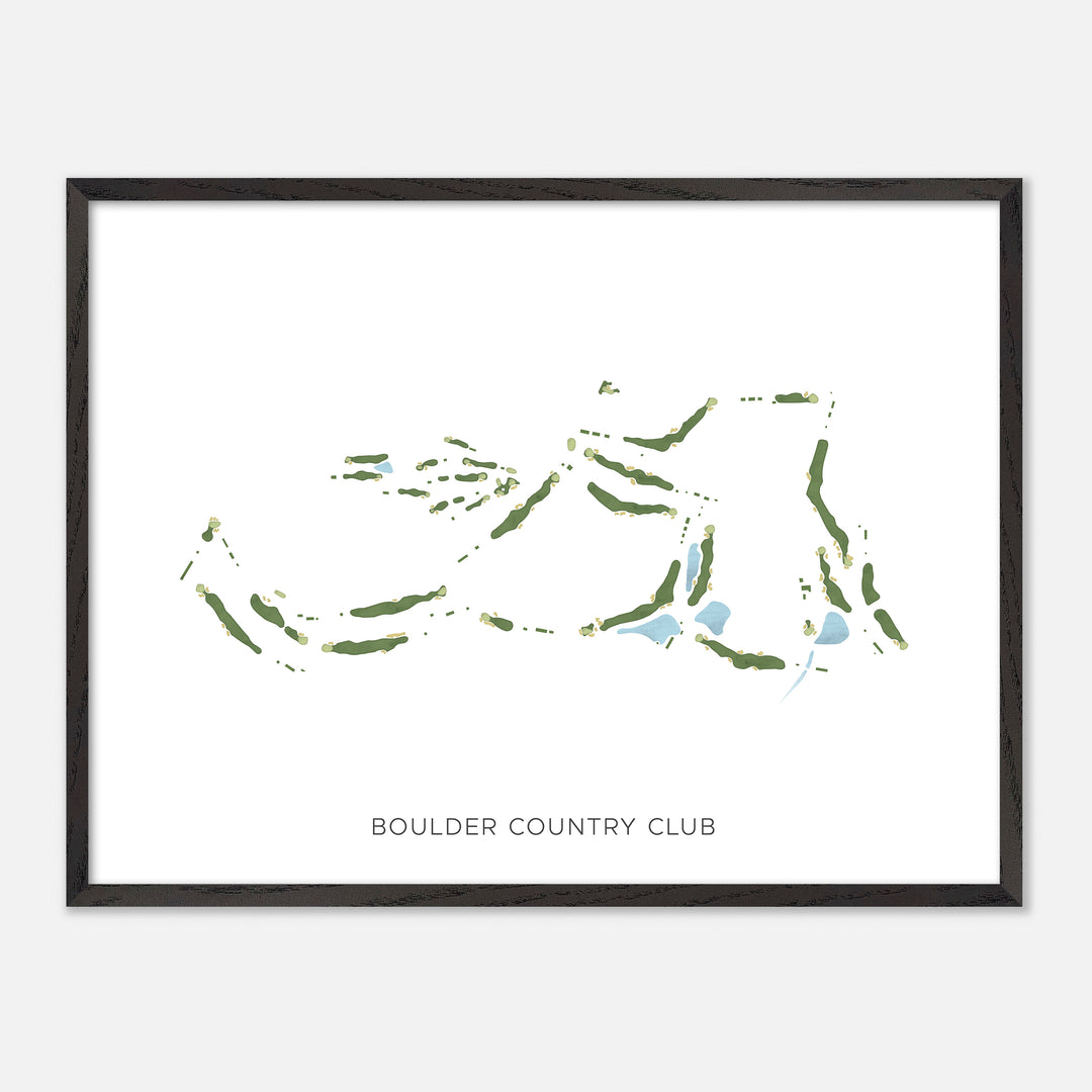 Print of Boulder Country Club Modern Map