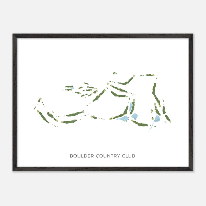 Print of Boulder Country Club Modern Map